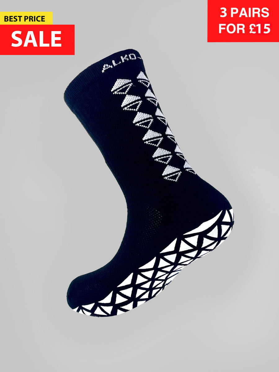 GRIP SOCKS MIDCALF LENGTH BLACK