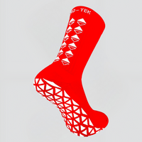 GRIP SOCKS MIDCALF LENGTH RED