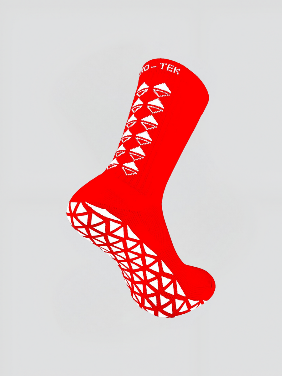 GRIP SOCKS MIDCALF LENGTH RED