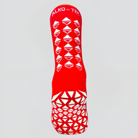 GRIP SOCKS MIDCALF LENGTH RED