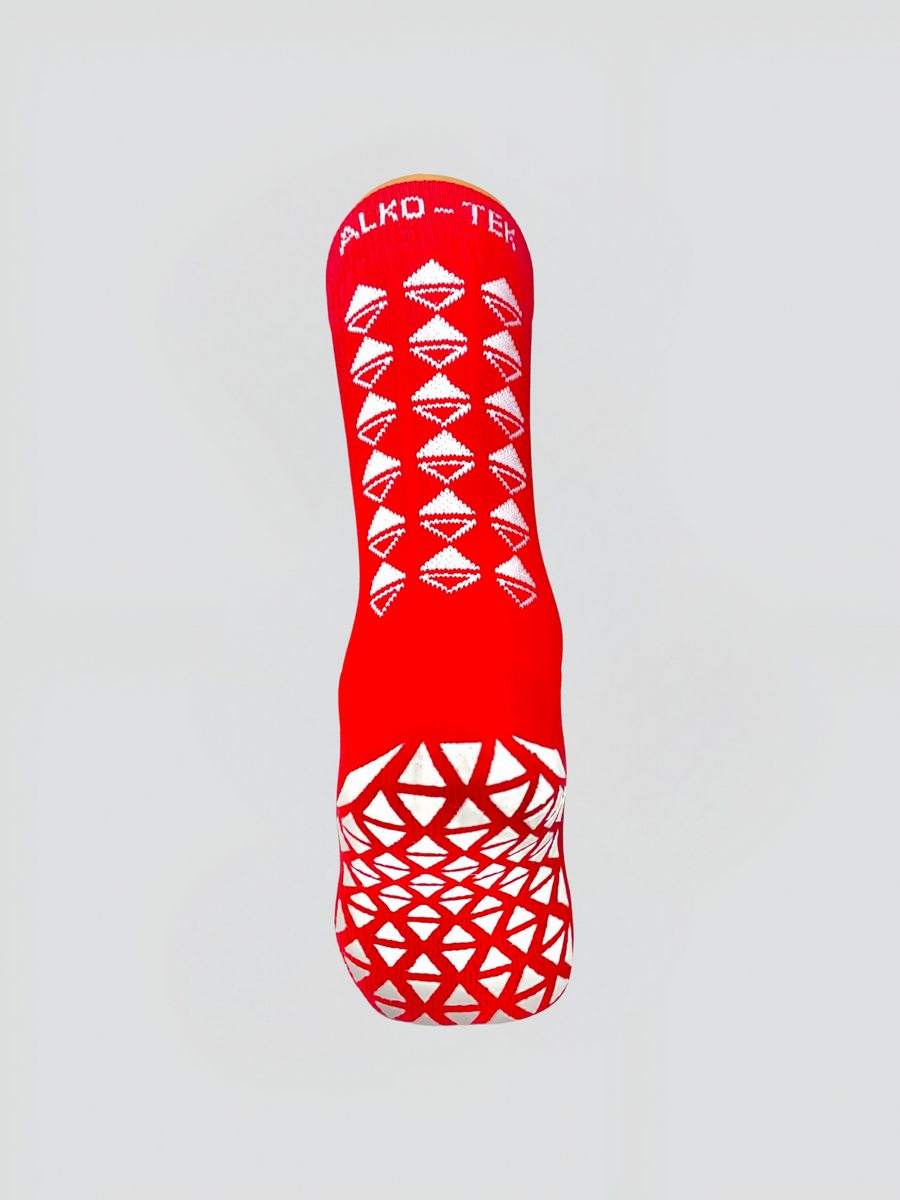 GRIP SOCKS MIDCALF LENGTH RED