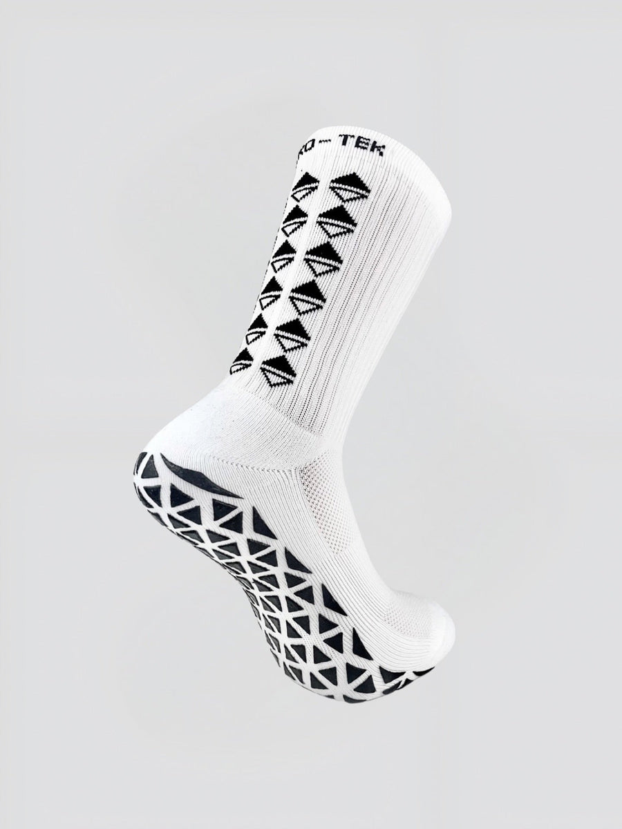 GRIP SOCKS MIDCALF LENGTH WHITE