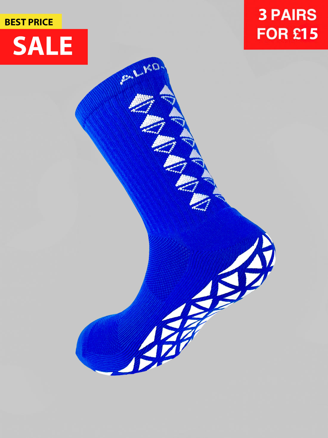 WHITEOUT GRIP SOCKS MIDCALF LENGTH