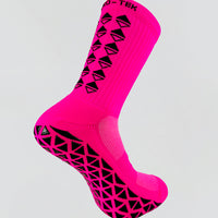 NEON PINK GRIP SOCKS