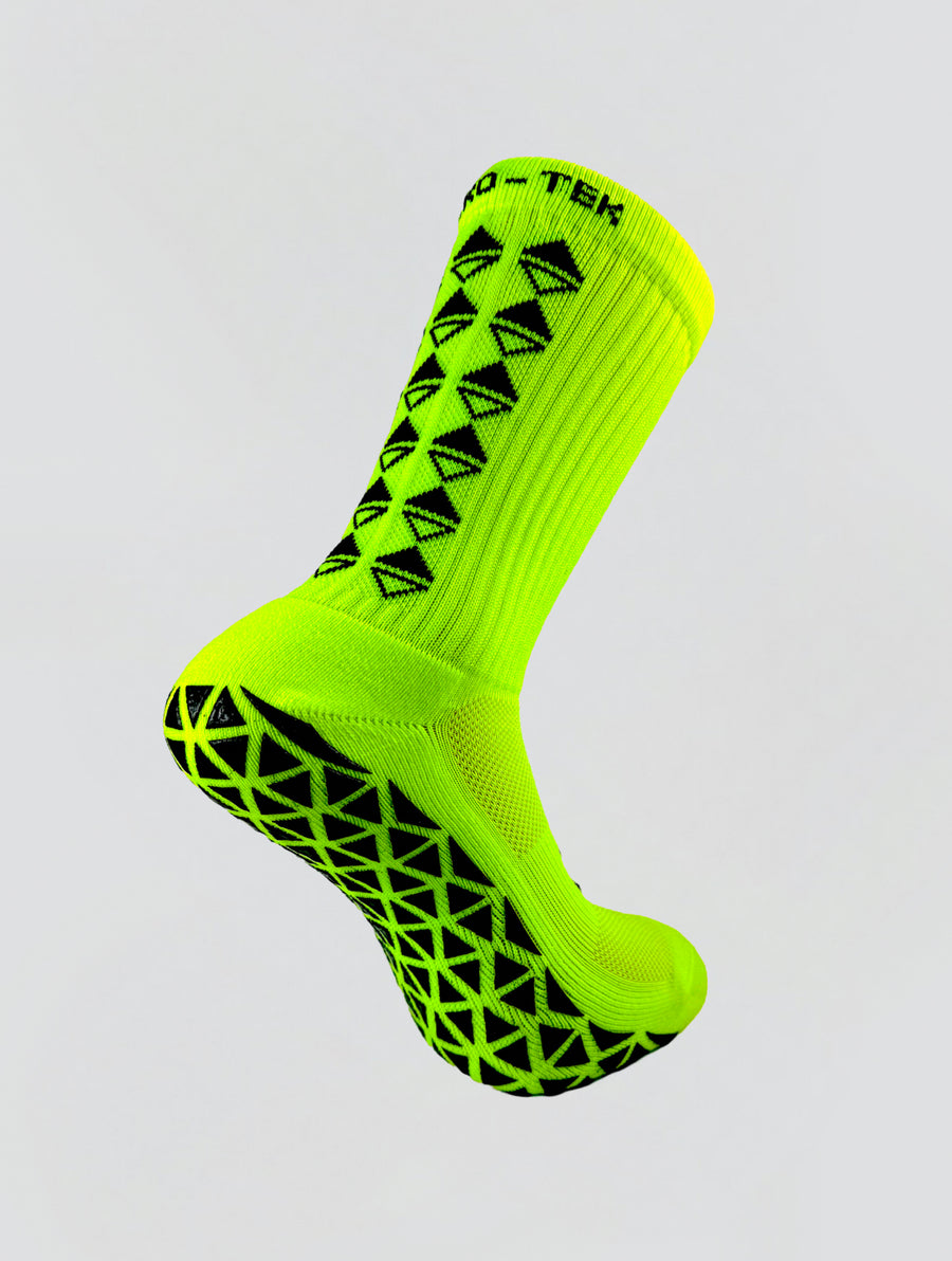 NEON PINK GRIP SOCKS