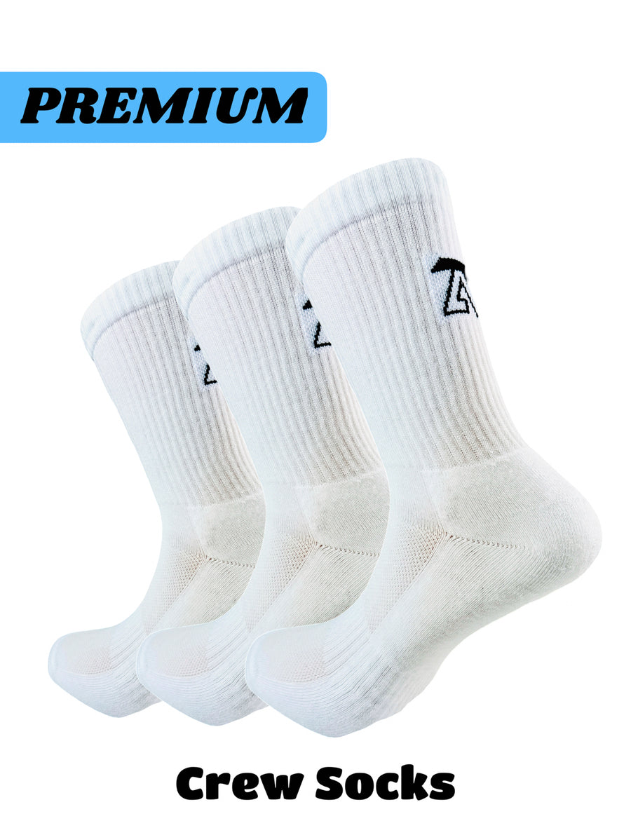 PREMIUM CREW SOCKS - 3 PAIRS