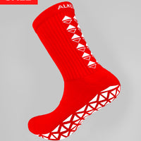 GRIP SOCKS MIDCALF LENGTH RED