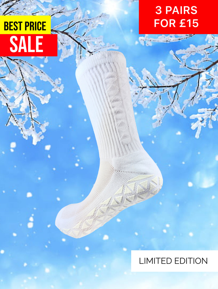 WHITEOUT GRIP SOCKS MIDCALF LENGTH