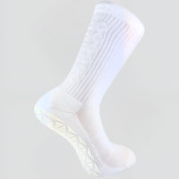 GRIP SOCKS MIDCALF LENGTH WHITE